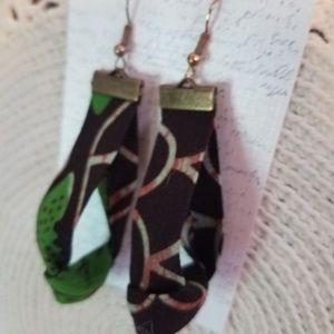 African Fabric Earrings